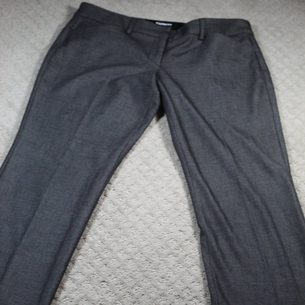 Express Size 6S Black White Barely Boot Low Rise Stretch Pants